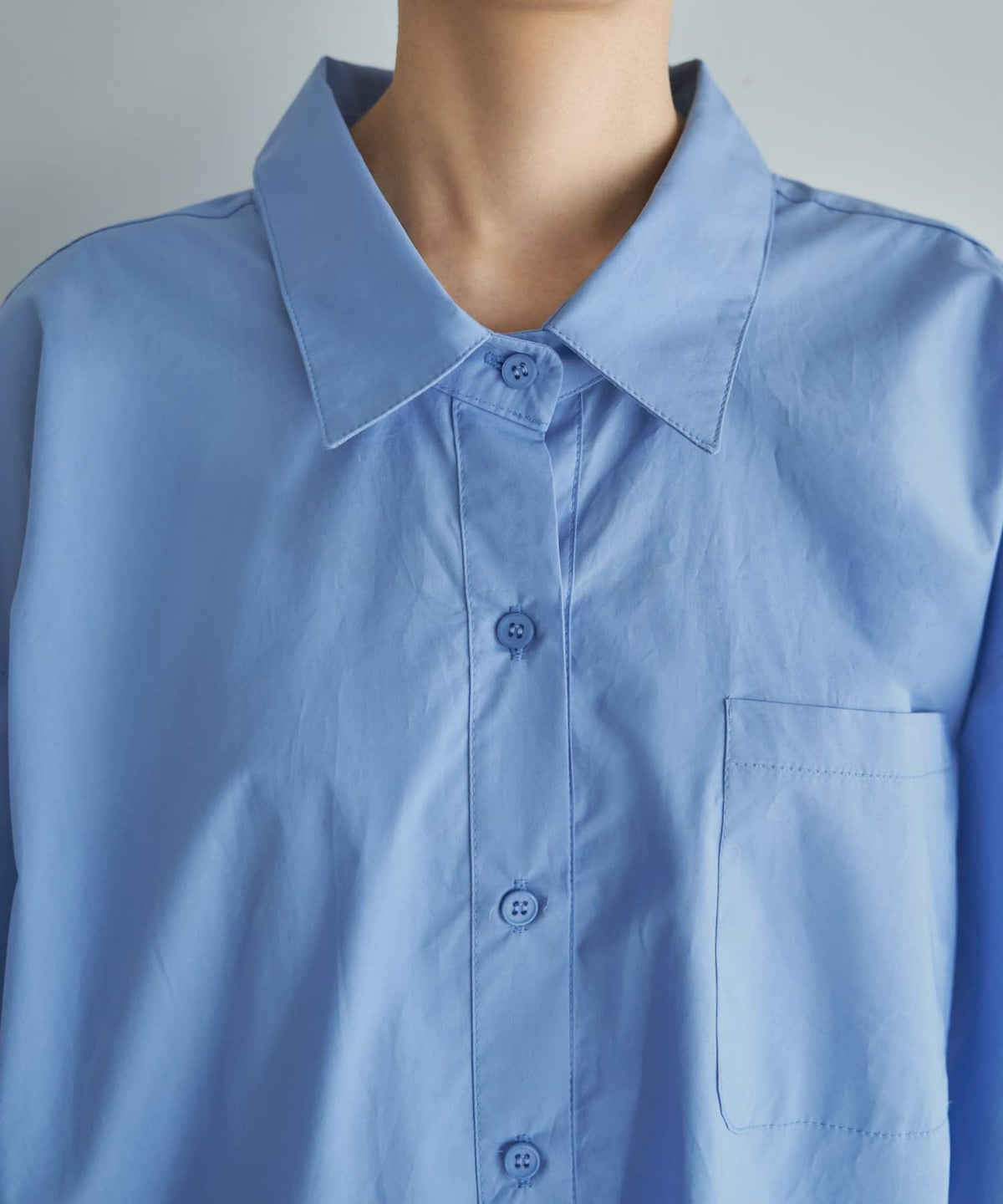 着用イメージ 167cm ライトブルー