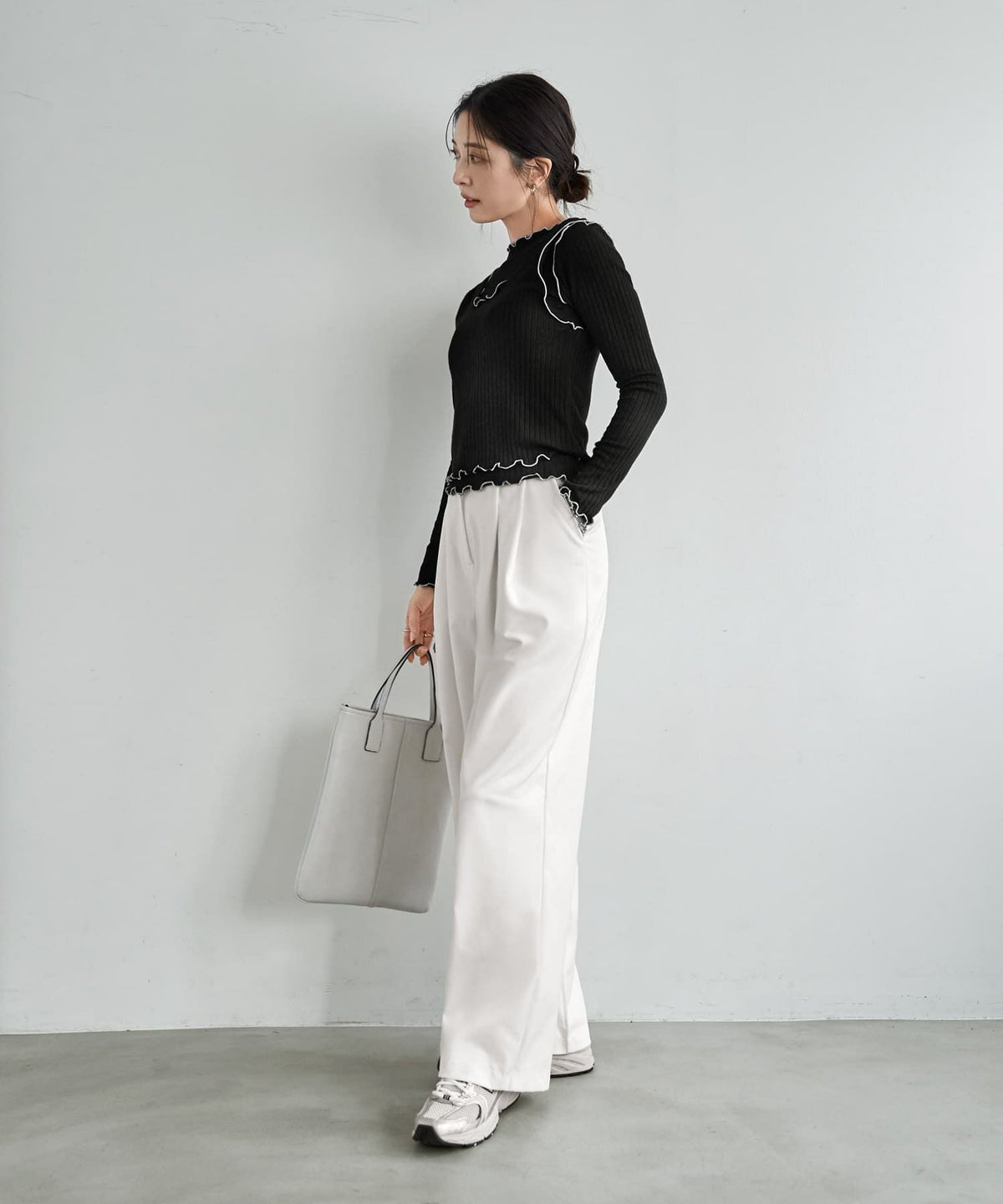 着用イメージ 166cm ブラック