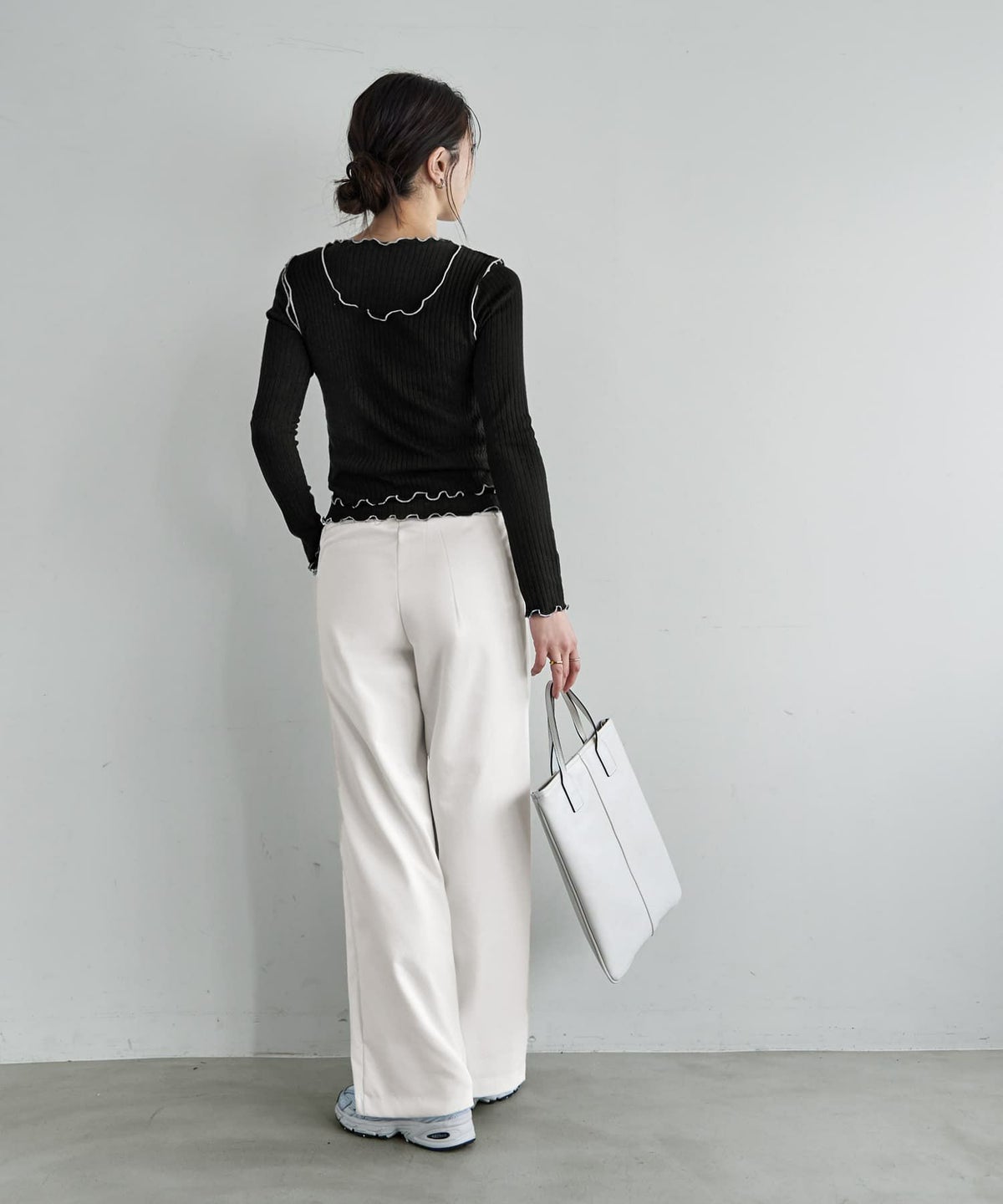 着用イメージ 166cm ブラック