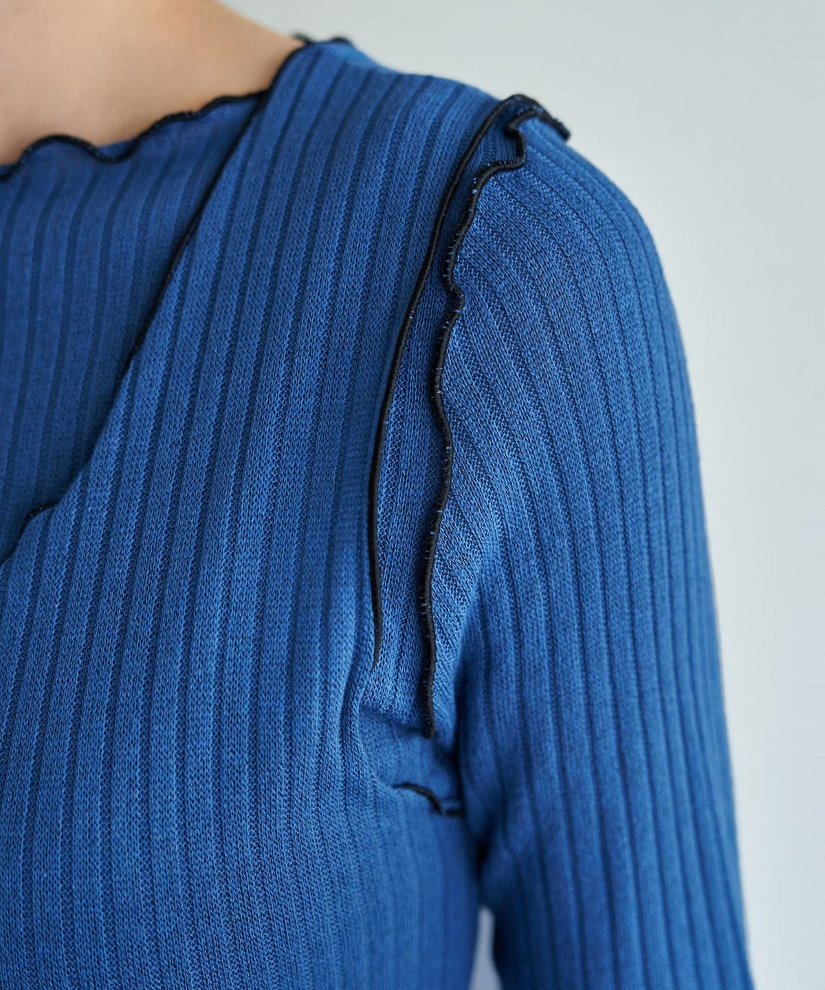 着用イメージ 166cm ブルー