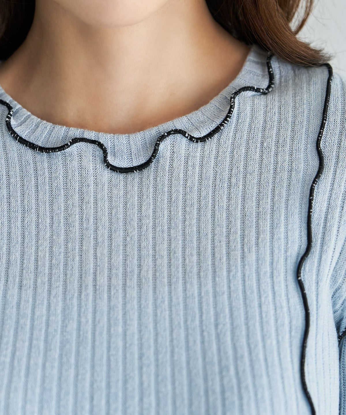 着用イメージ 166cm ライトブルー