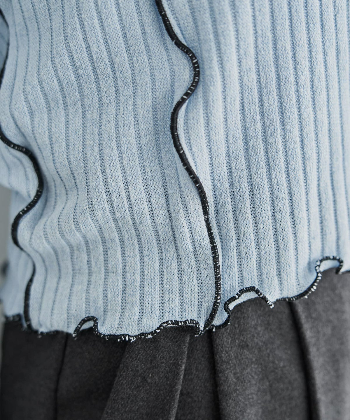 着用イメージ 166cm ライトブルー