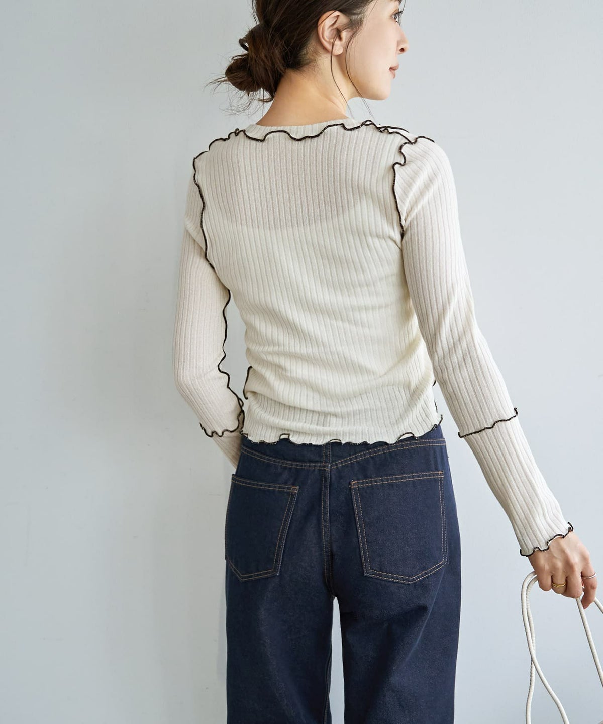 着用イメージ 166cm ホワイト