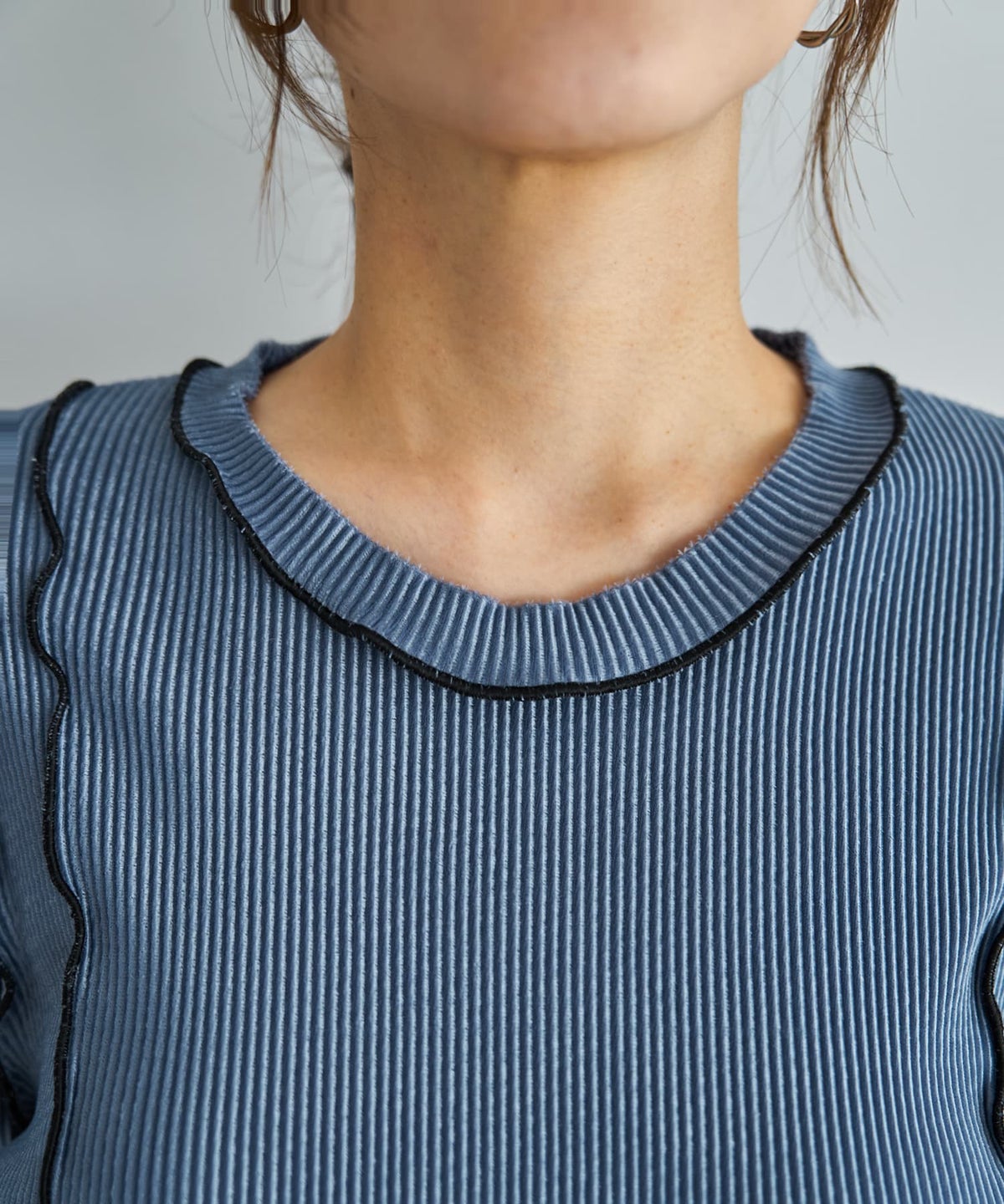 着用イメージ 166cm ブルー