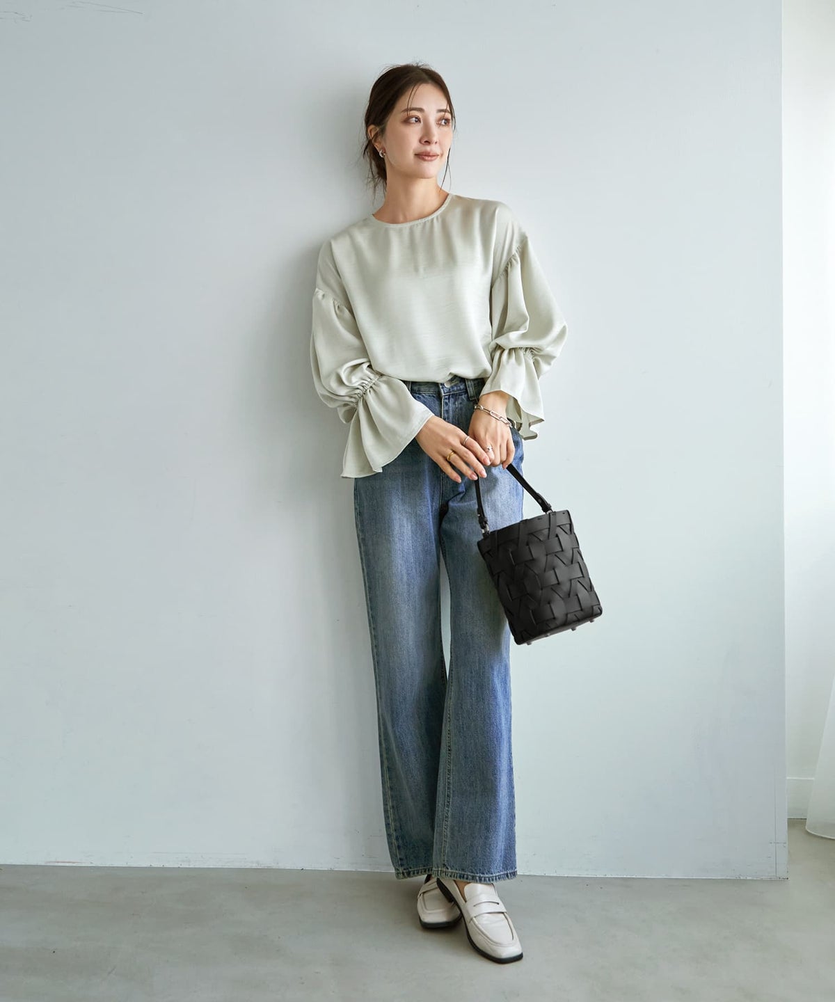 着用イメージ 166cm ブライトセージ