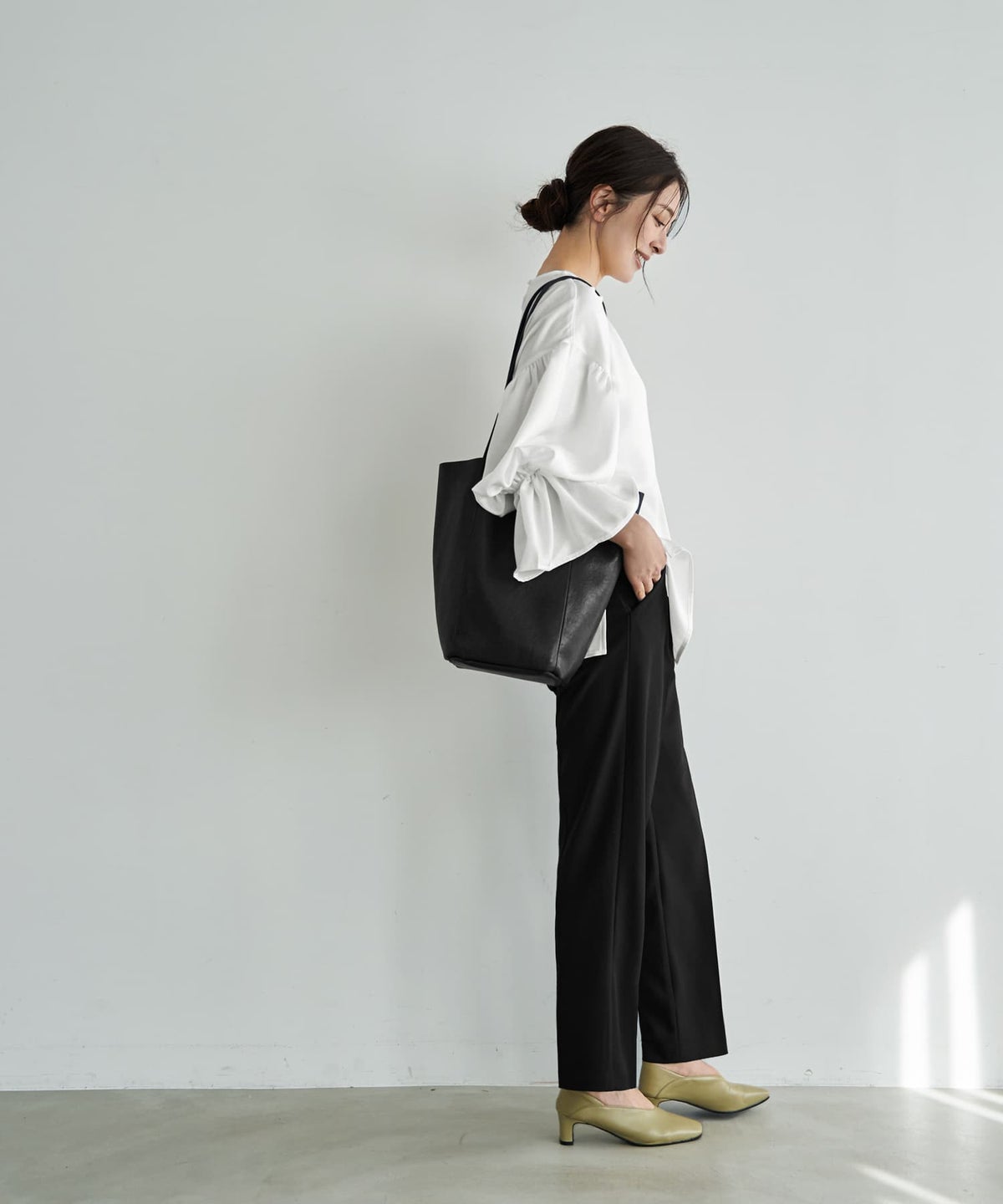 着用イメージ 166cm ホワイト