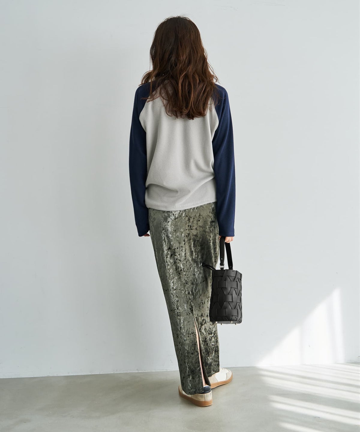 着用イメージ 166cm ネイビー