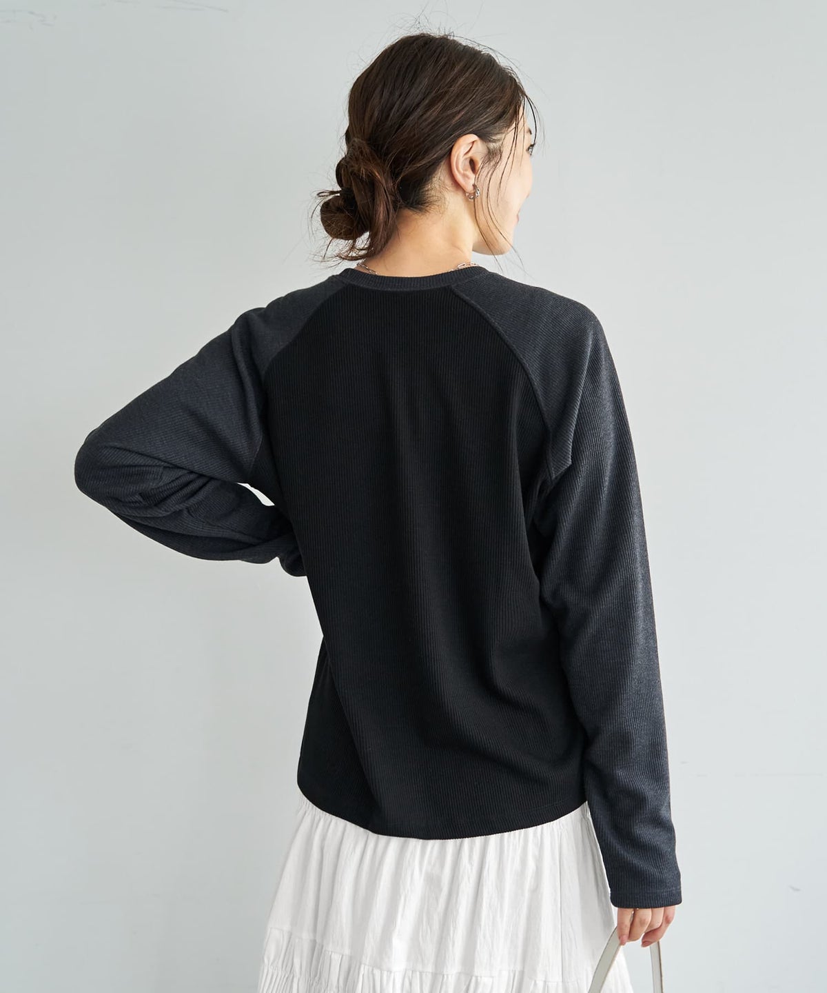 着用イメージ 166cm チャコール