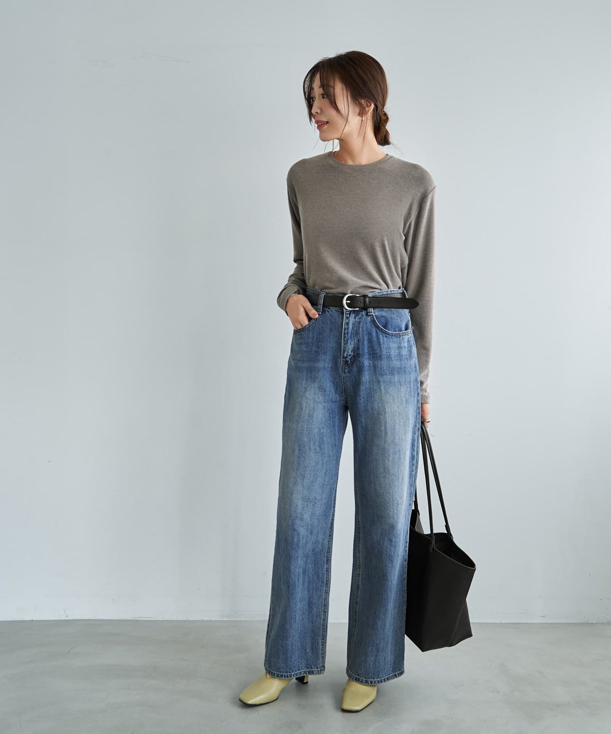 着用イメージ 166cm サンド