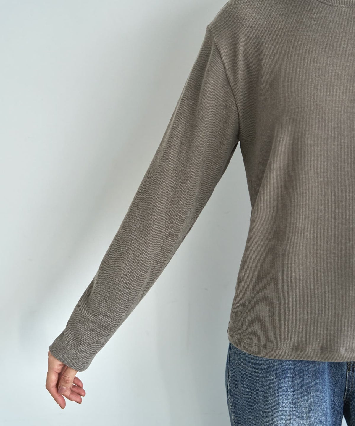 着用イメージ 166cm サンド