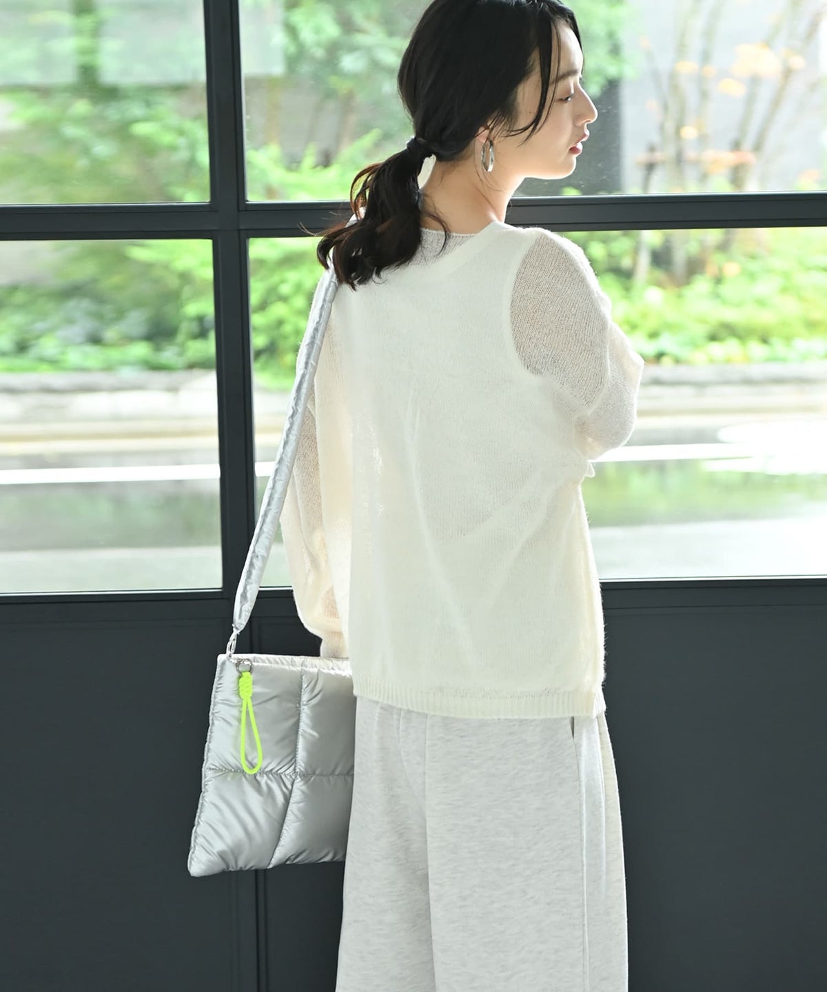 着用イメージ 167cm シルバー