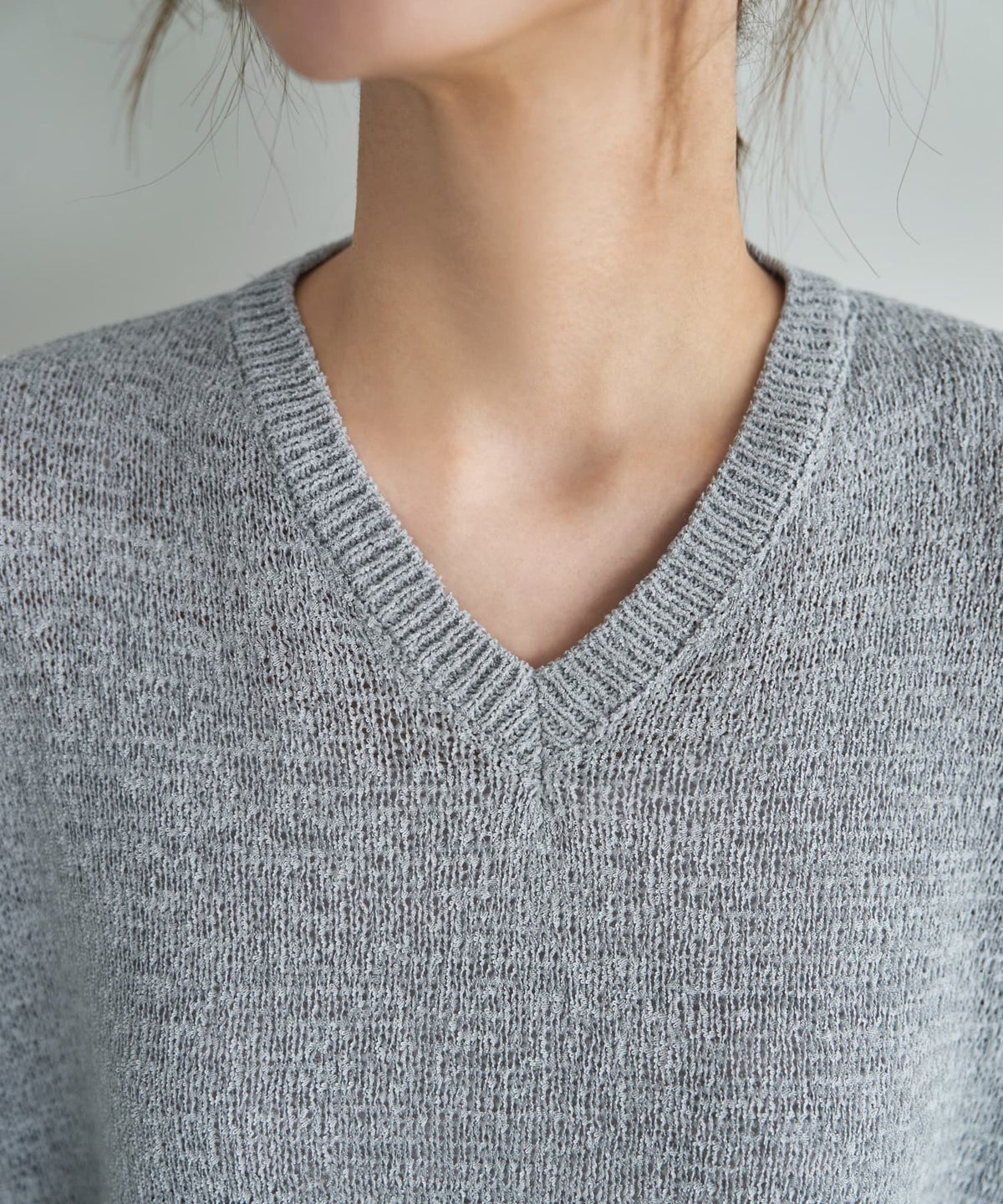 着用イメージ 166cm ライトグレー