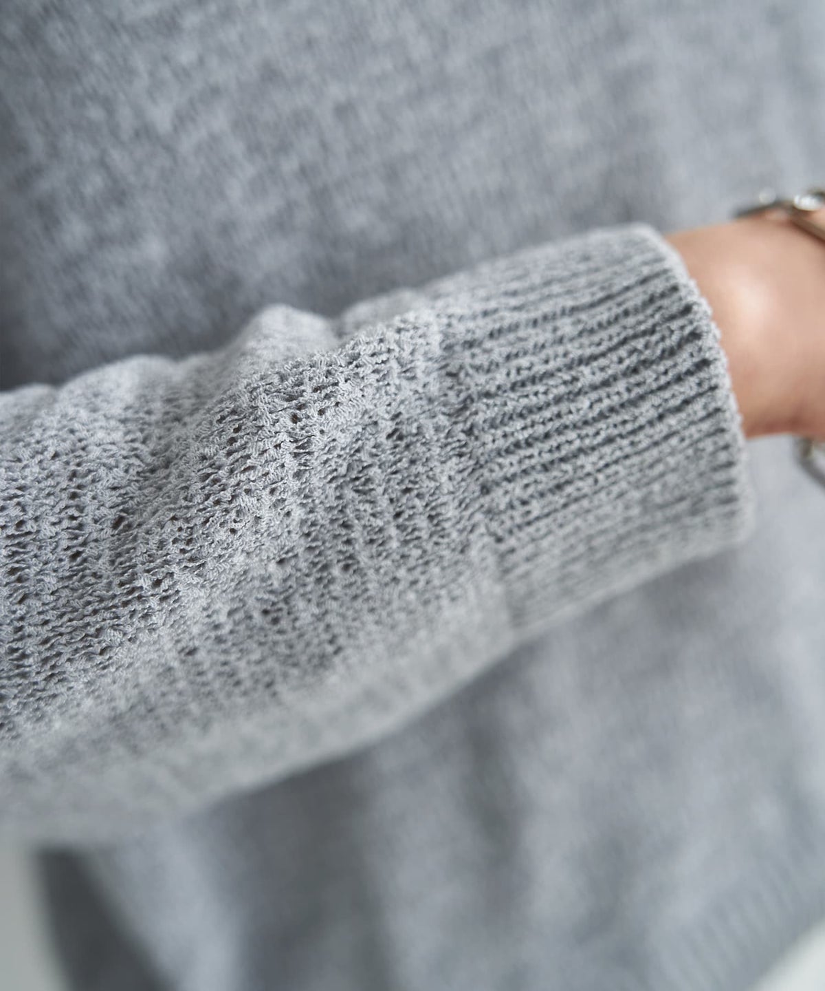 着用イメージ 166cm ライトグレー