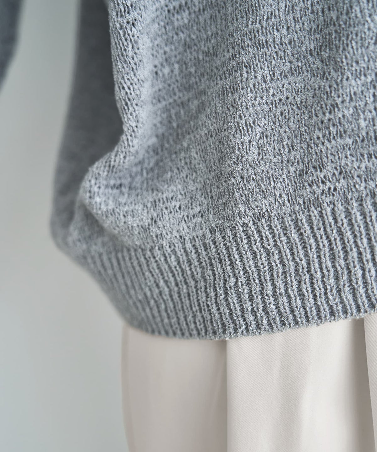 着用イメージ 166cm ライトグレー