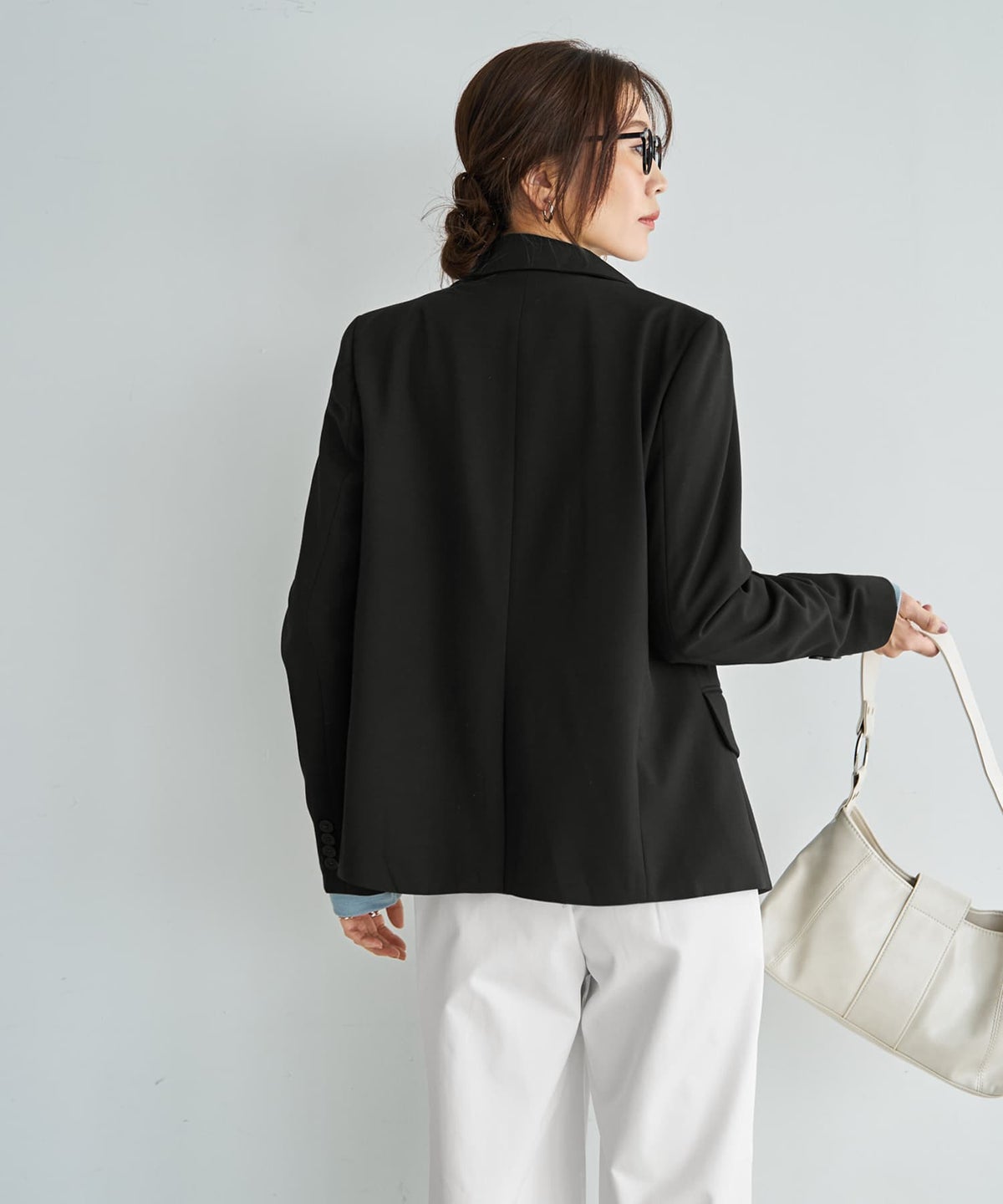 着用イメージ 166cm ブラック