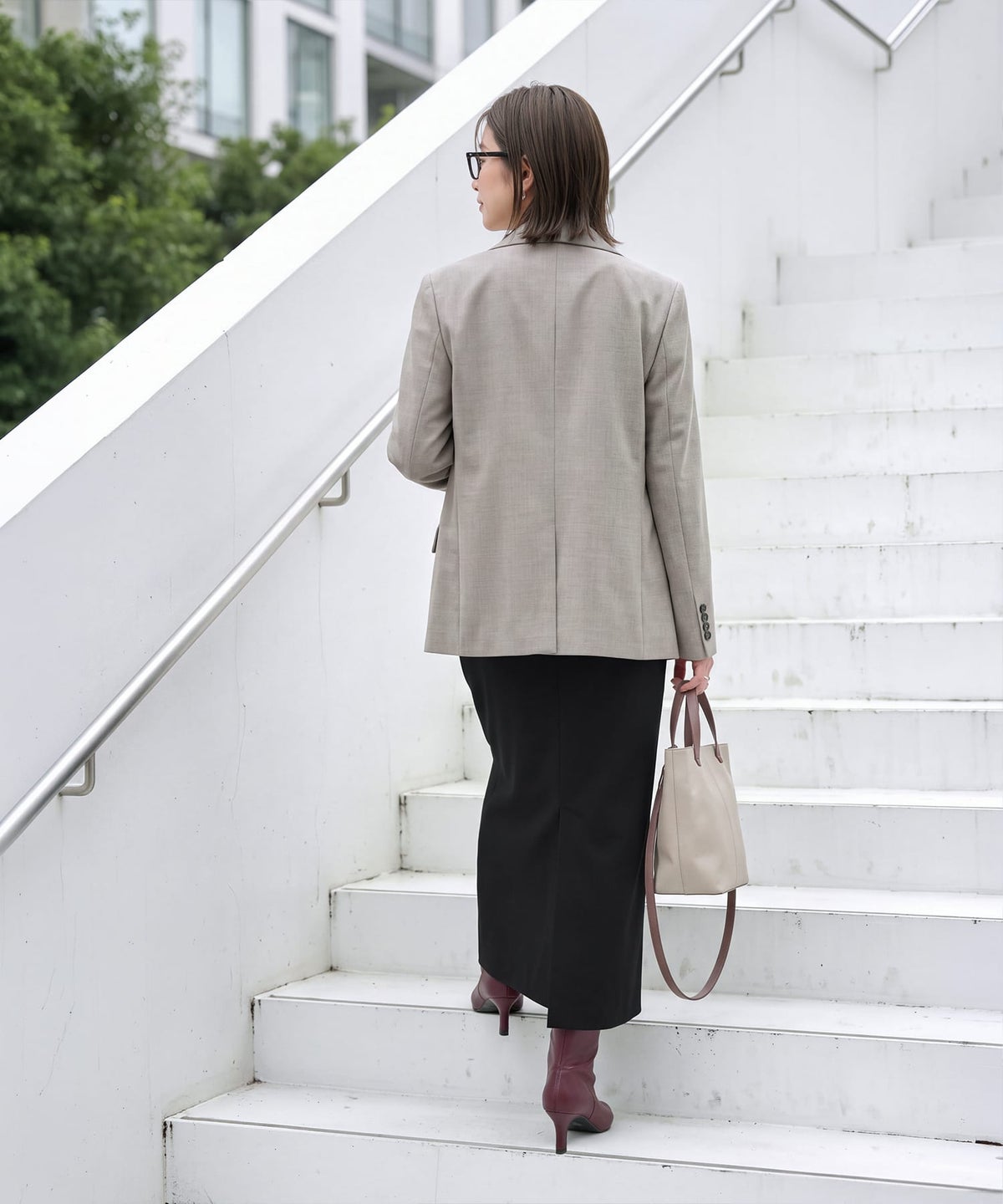 着用イメージ 163cm サンドベージュ