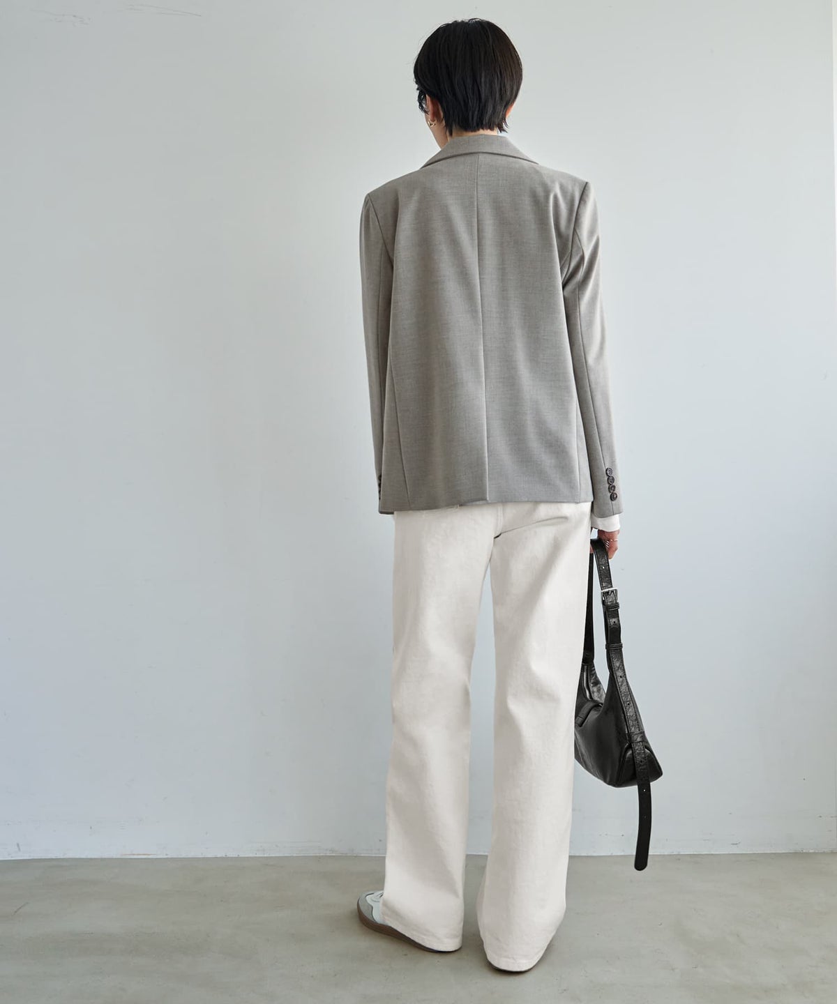 着用イメージ 166cm サンドベージュ