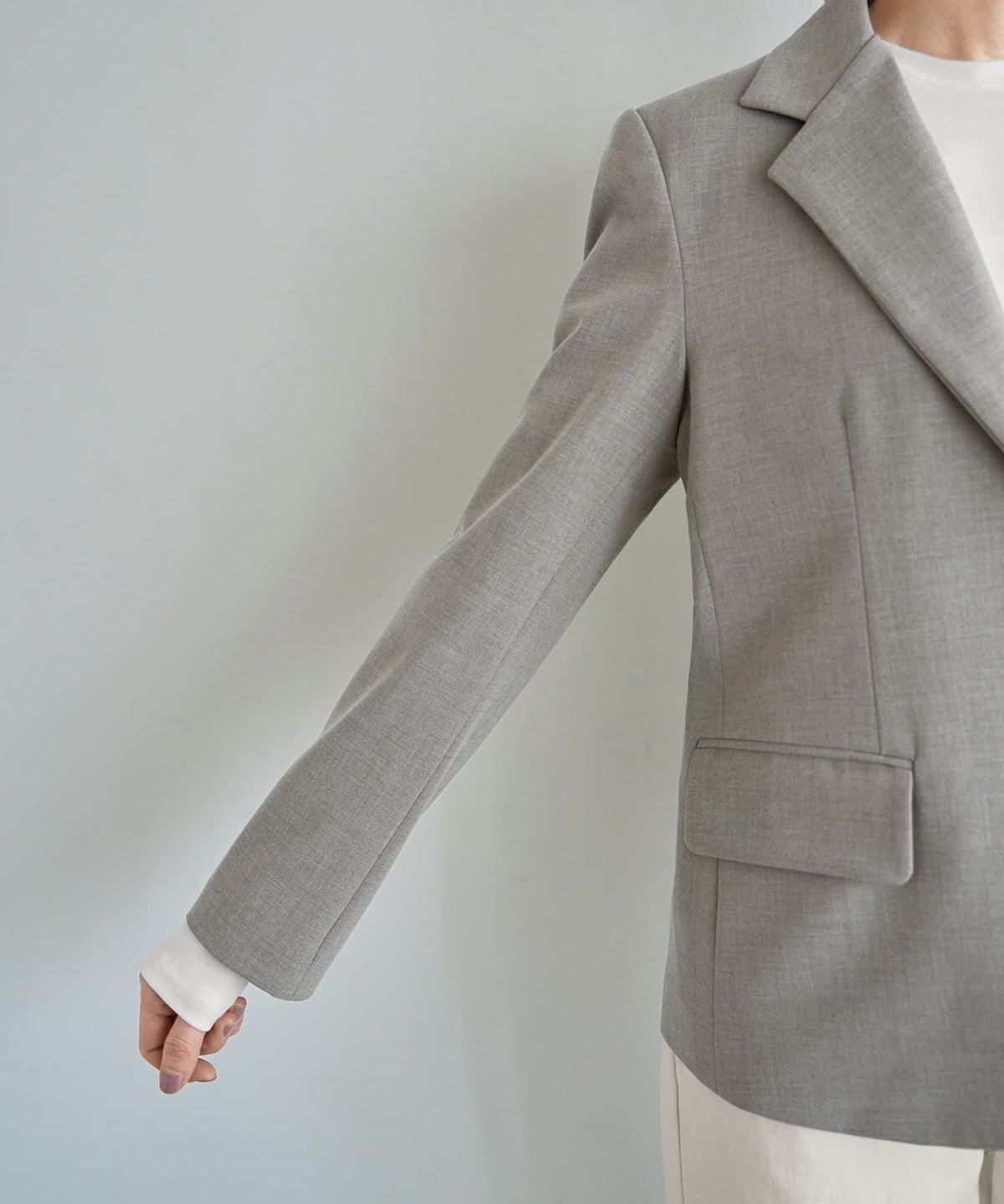 着用イメージ 166cm サンドベージュ