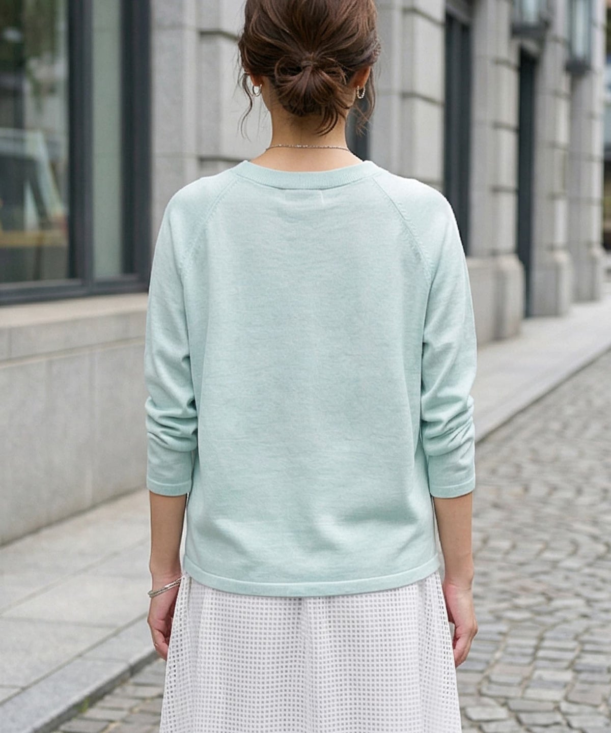 着用イメージ 163cm ミント