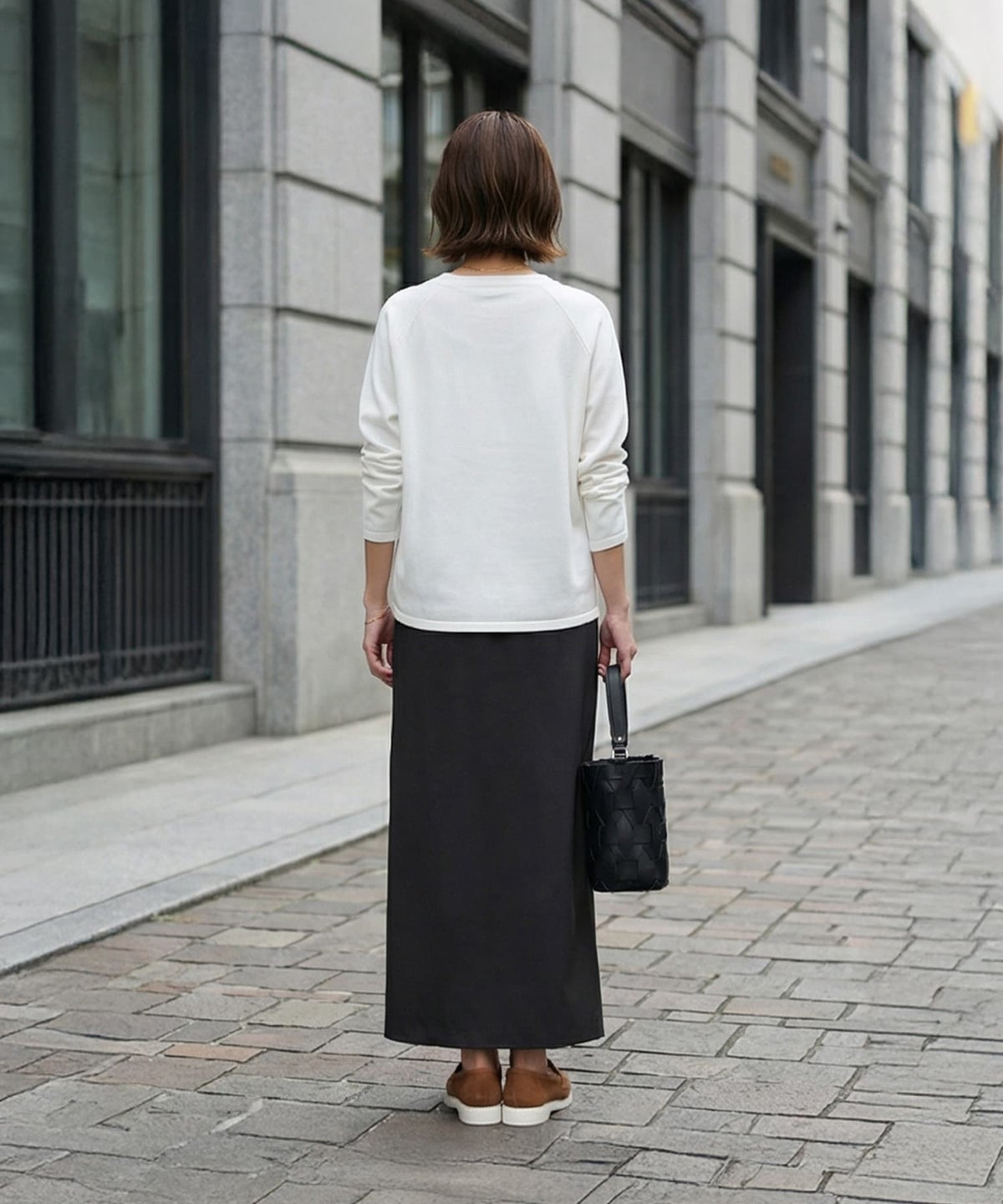 着用イメージ 163cm ホワイト