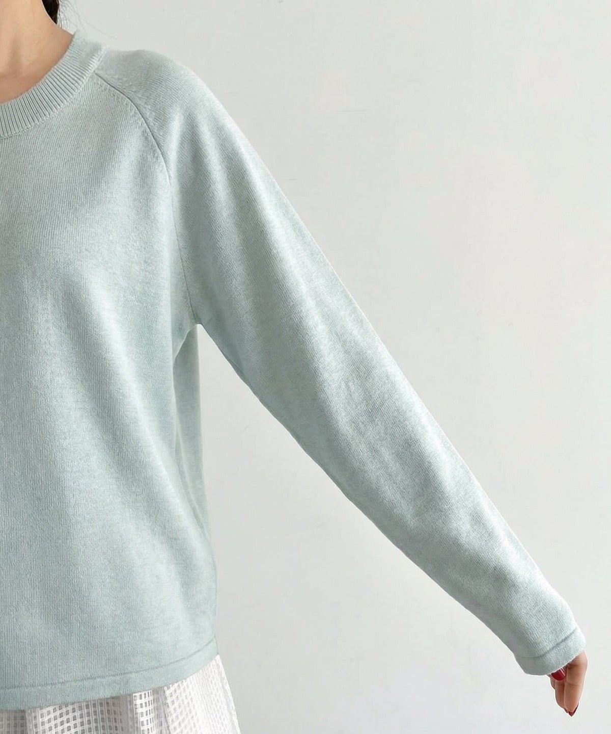 着用イメージ 163cm ミント