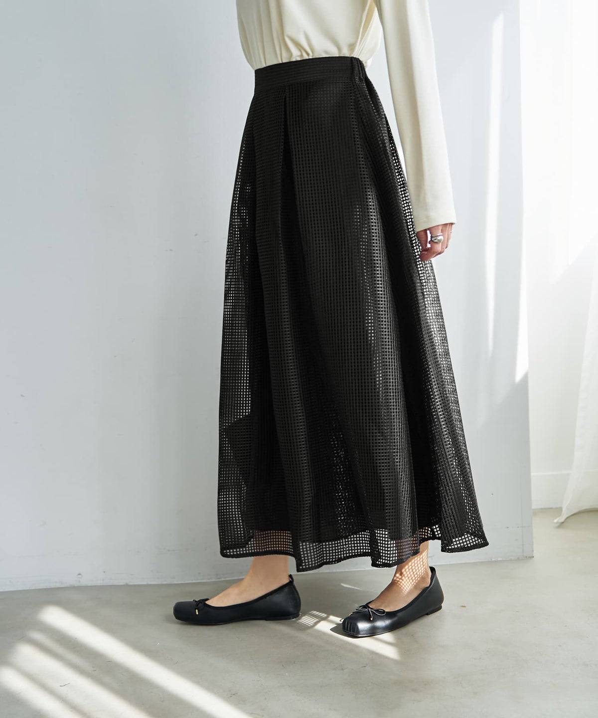 着用イメージ 166cm ブラック