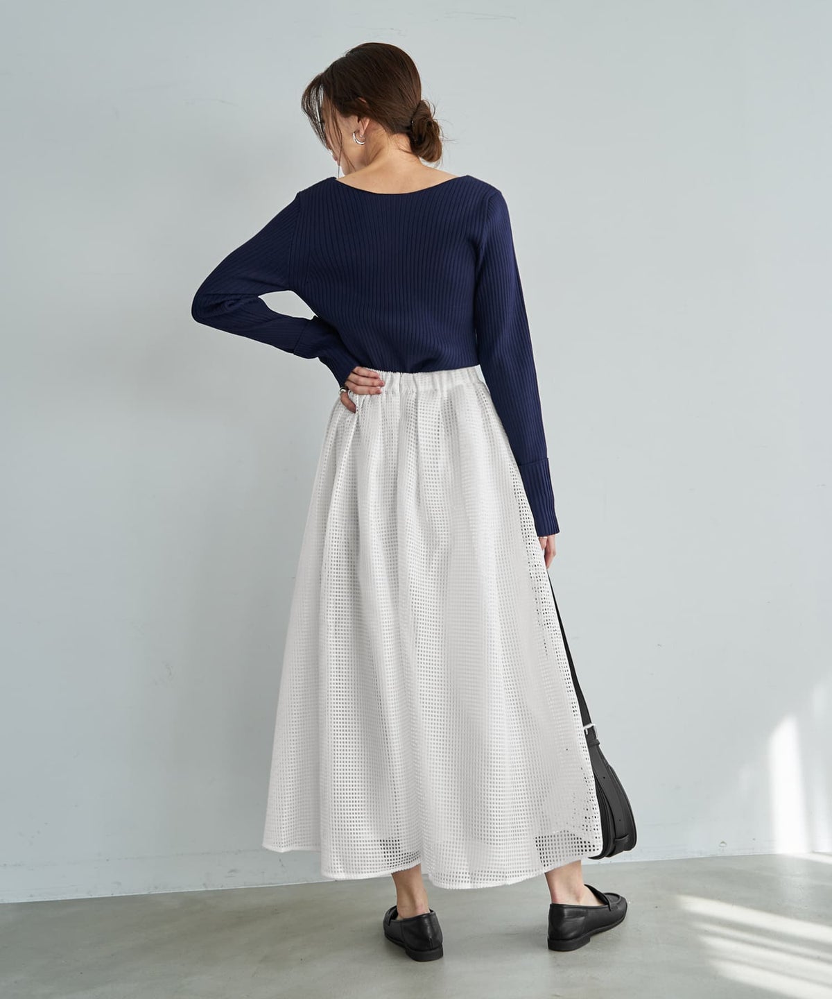 着用イメージ 166cm ホワイト