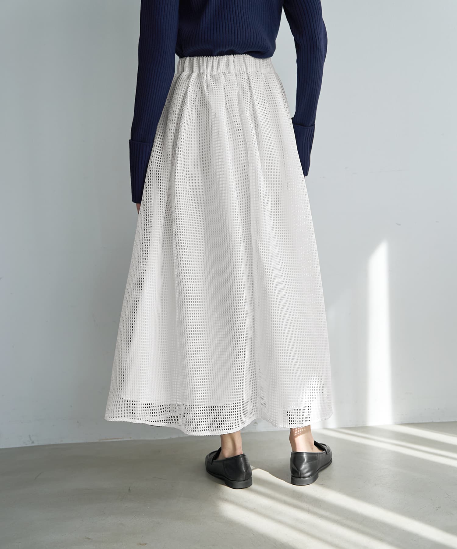 LUXE】メッシュフレアスカート | おしゃれな大人レディース