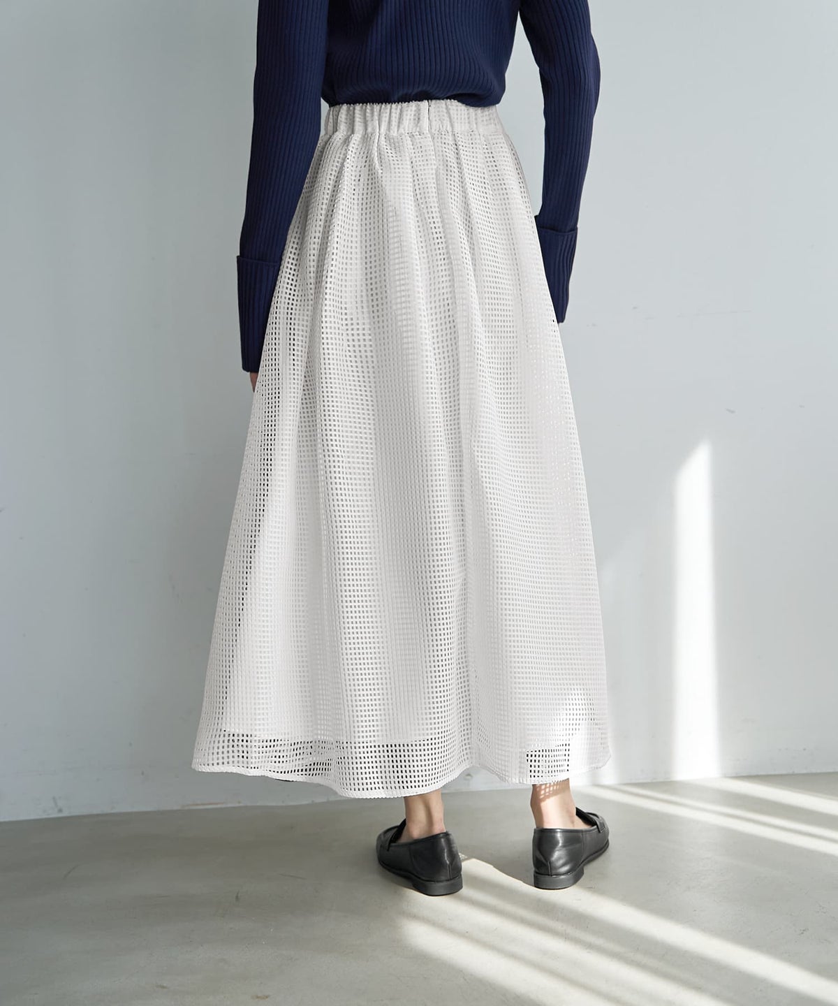 着用イメージ 166cm ホワイト