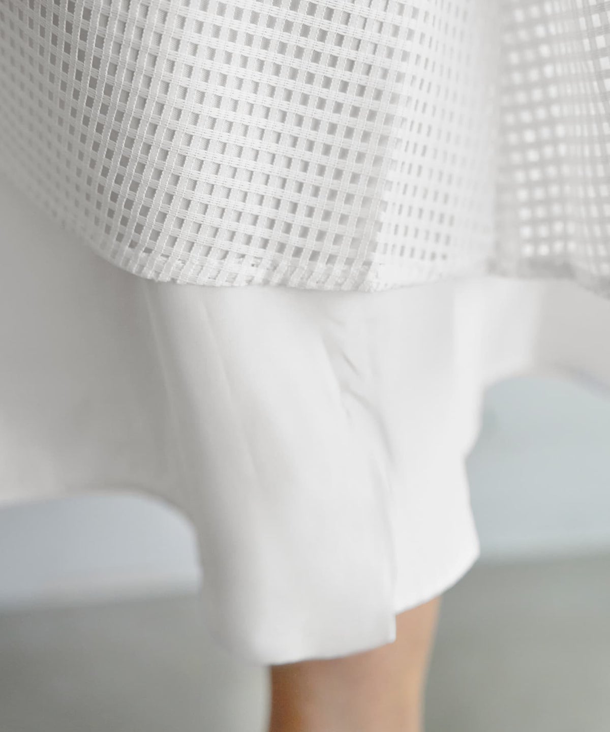 着用イメージ 166cm ホワイト