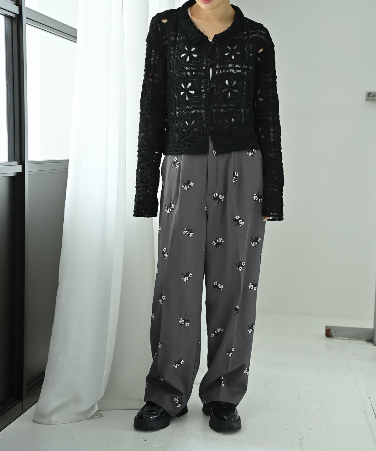 着用イメージ 167cm ブラック