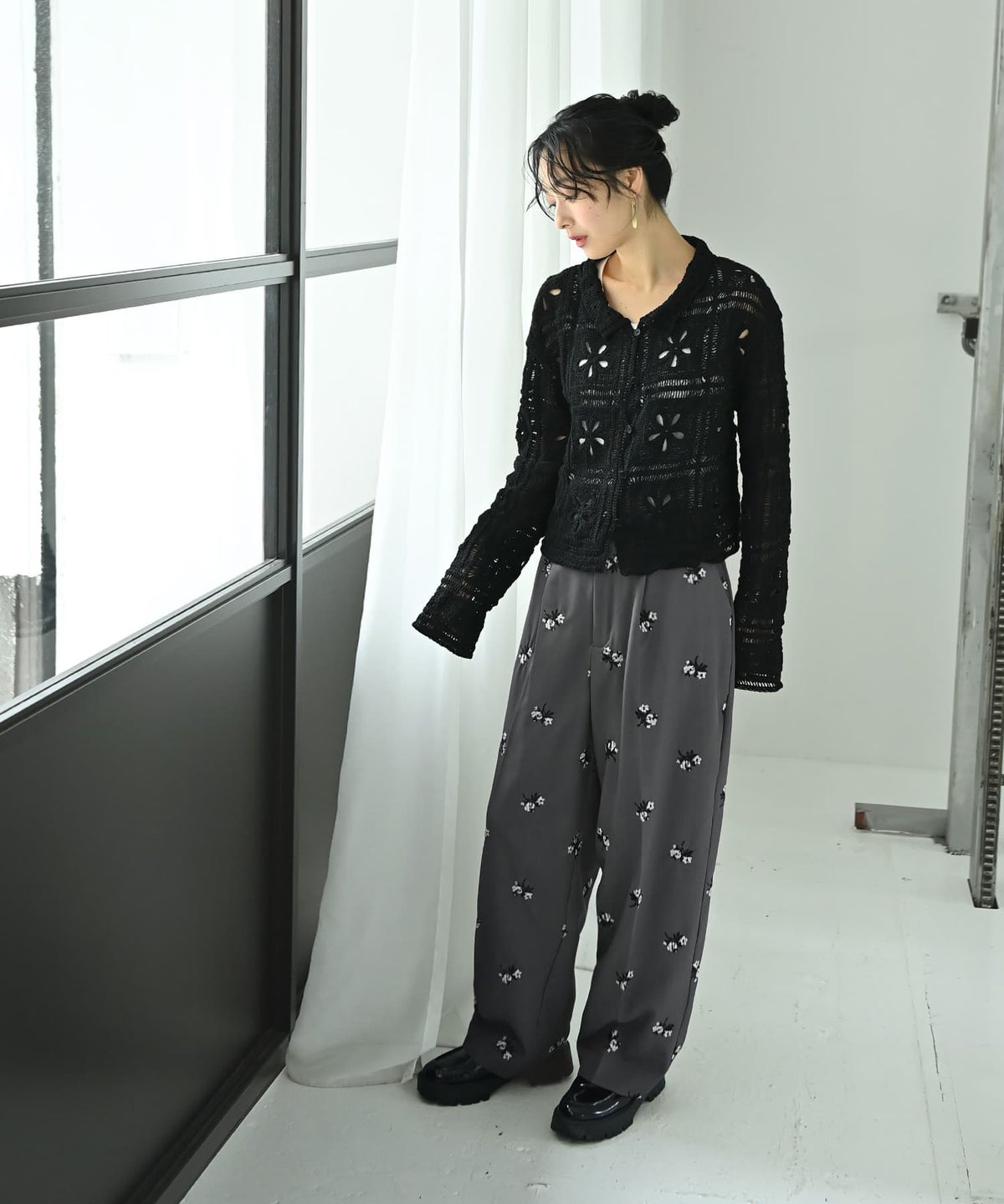 着用イメージ 167cm ブラック