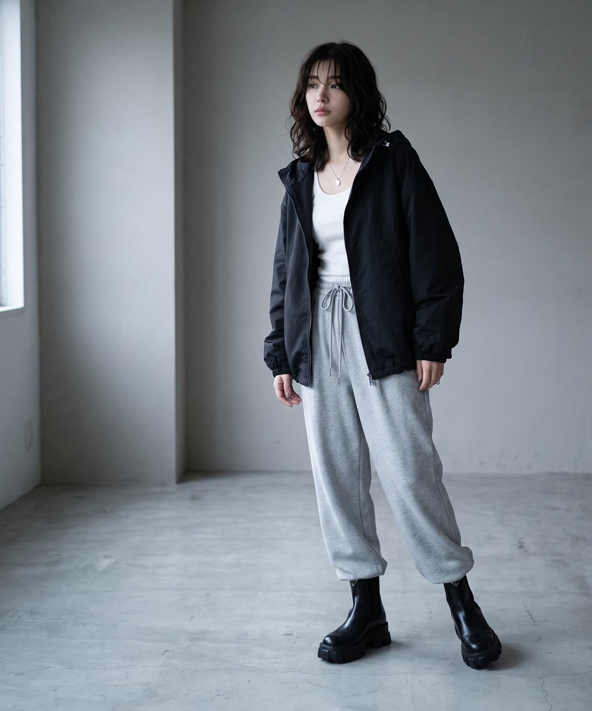 着用イメージ 170cm ブラック