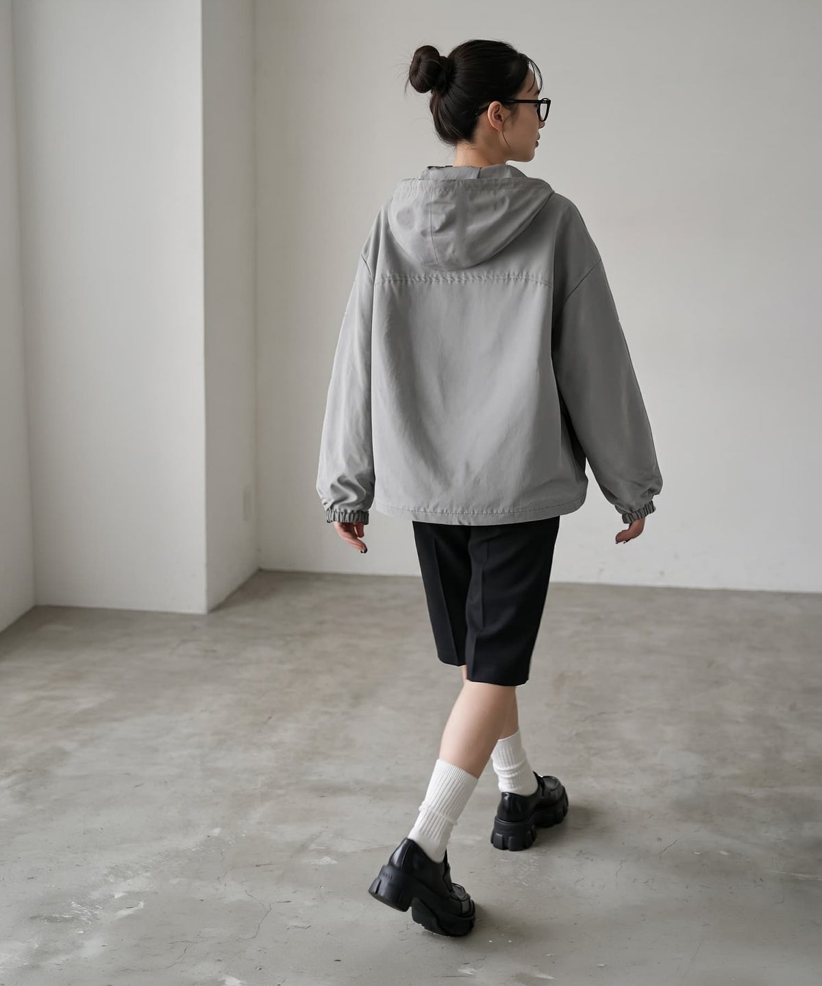 着用イメージ 170cm グレー