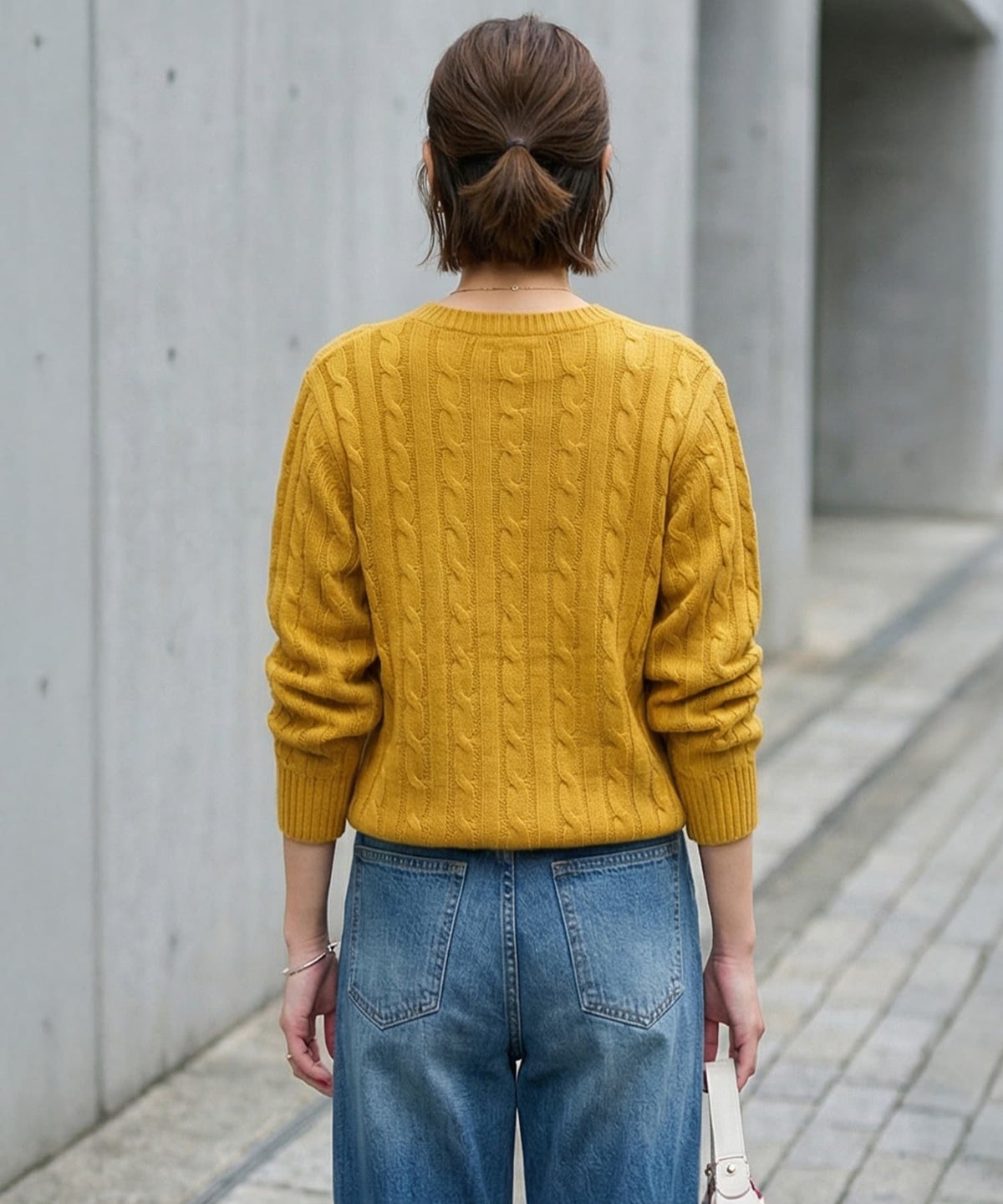 着用イメージ 163cm ディープイエロー