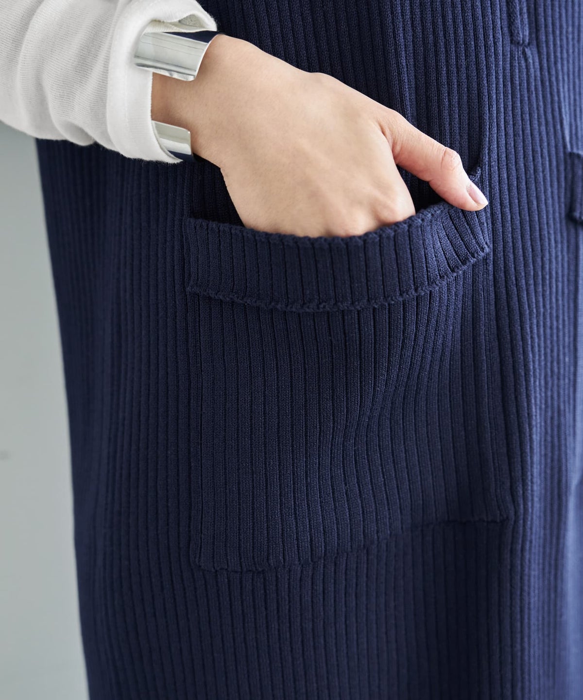 着用イメージ 166cm ネイビー 02サイズ