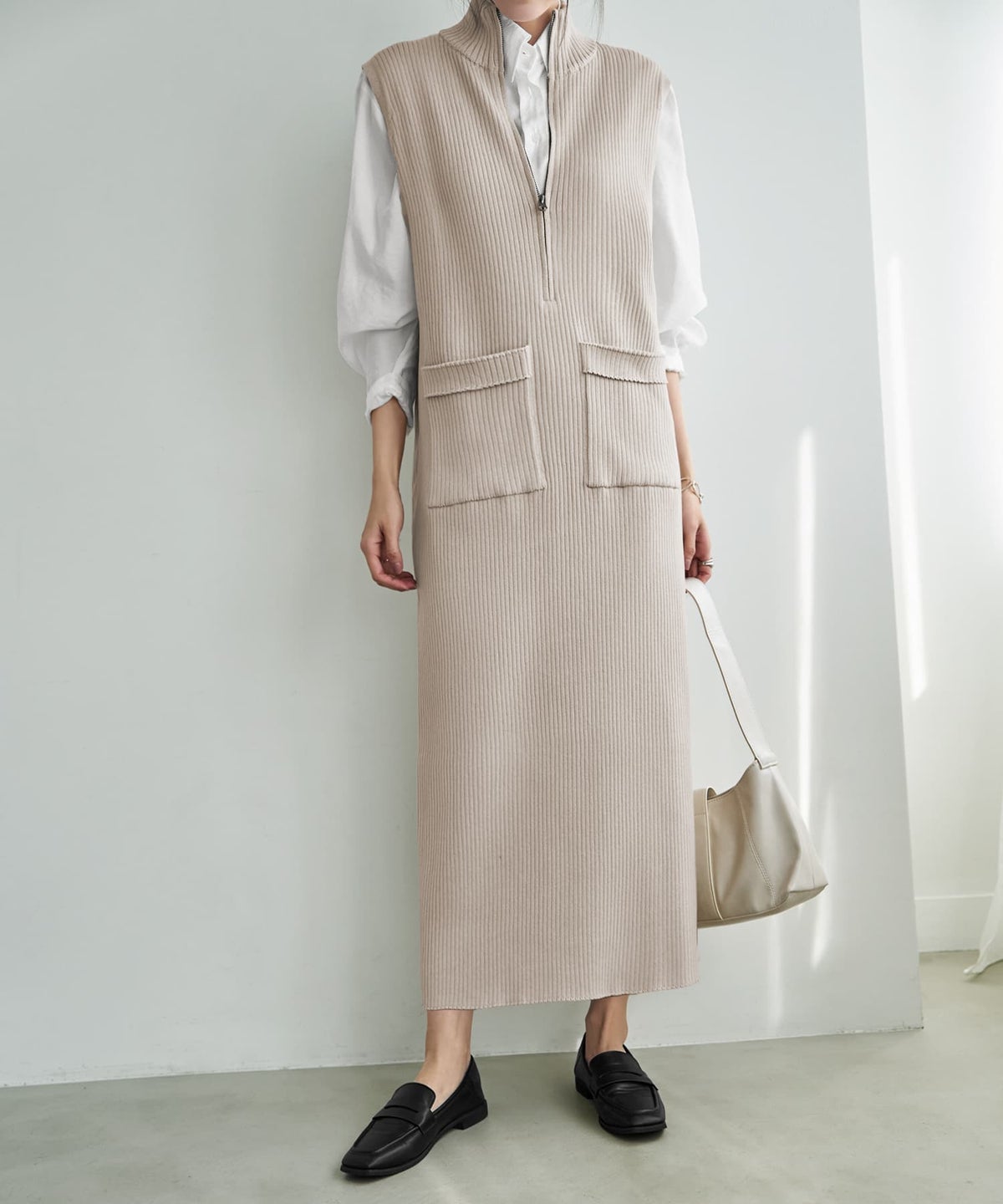 着用イメージ 166cm サンドベージュ 02サイズ