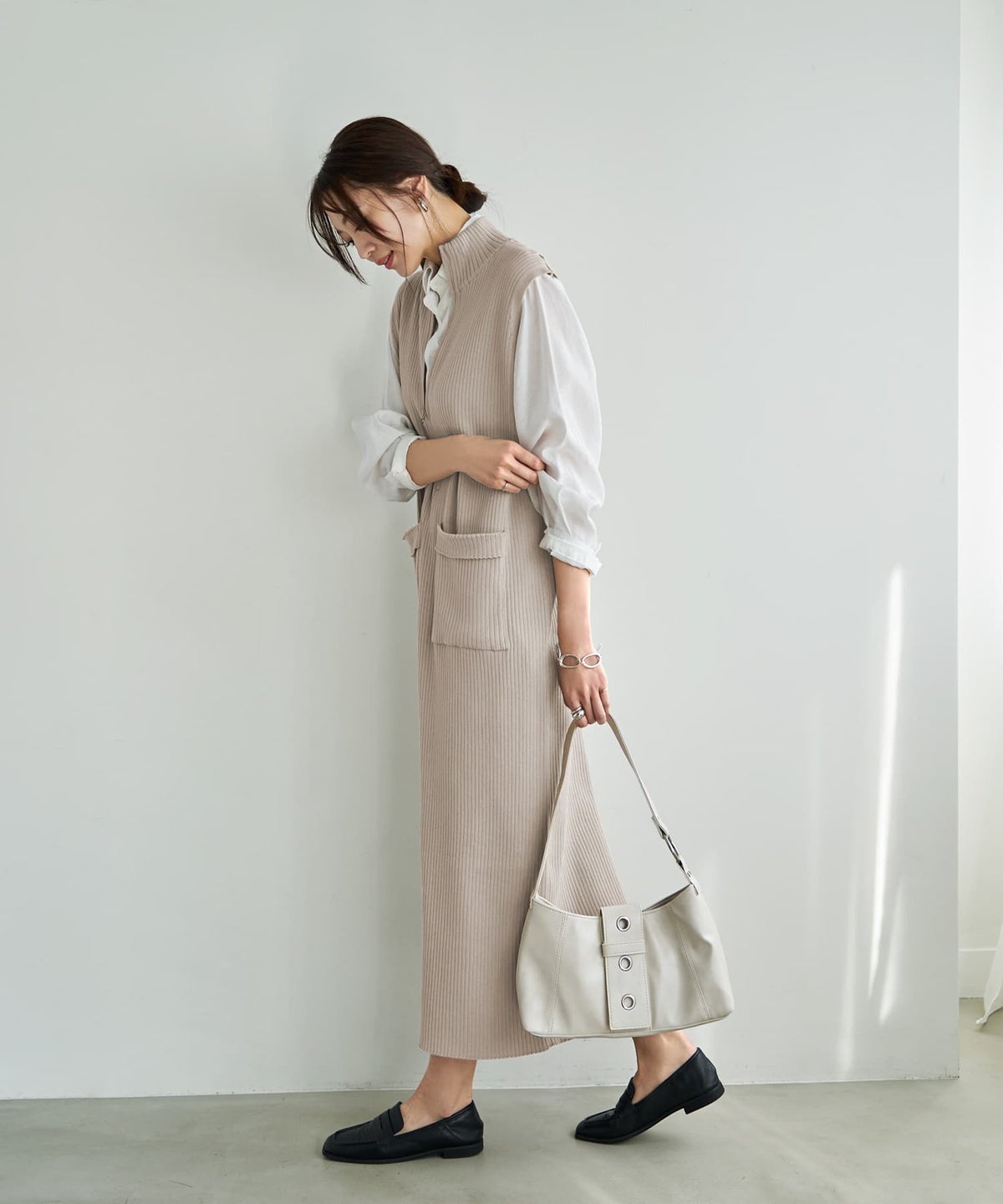着用イメージ 166cm サンドベージュ 02サイズ