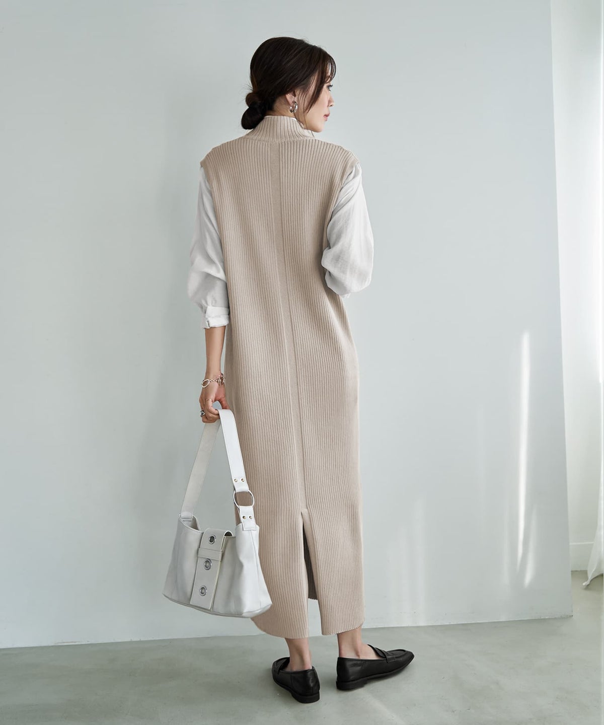 着用イメージ 166cm サンドベージュ 02サイズ