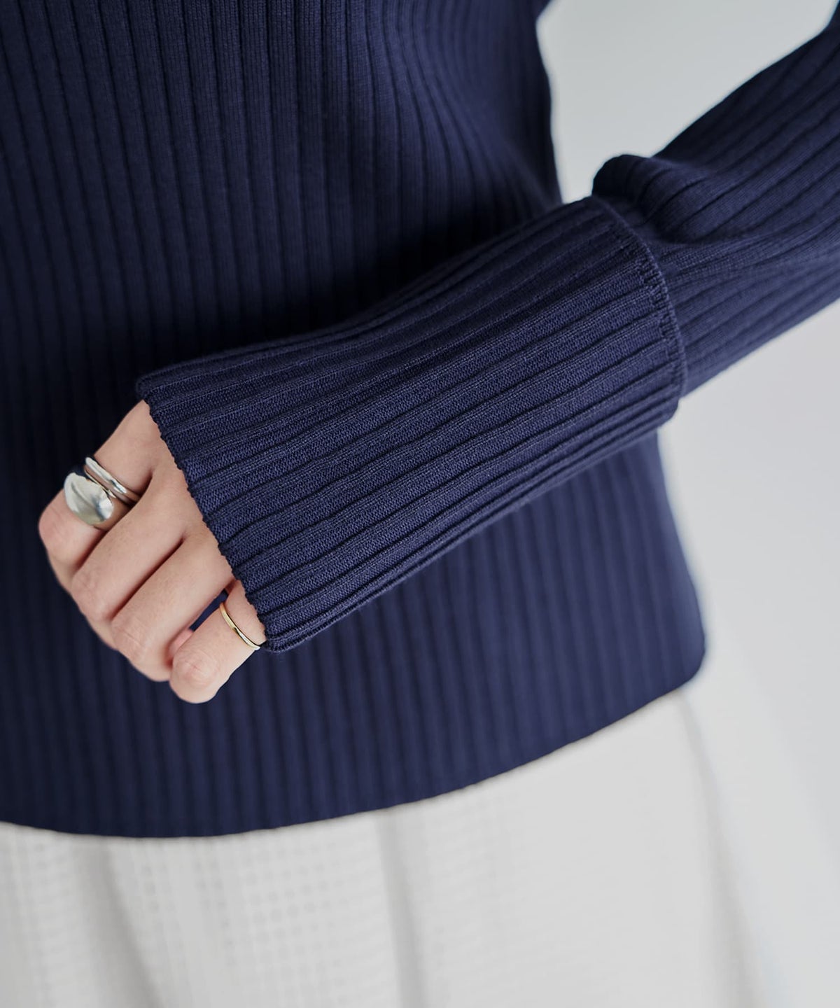 着用イメージ 166cm ネイビー