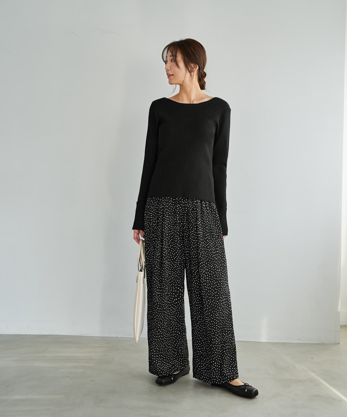 着用イメージ 166cm ブラック