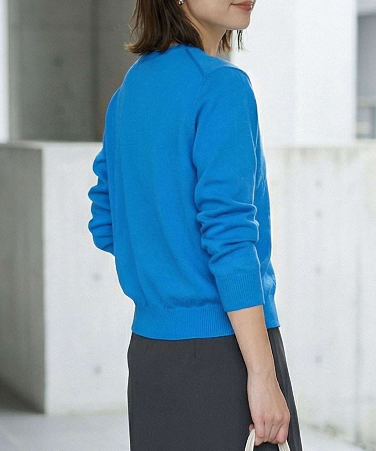 着用イメージ 163cm ブルー