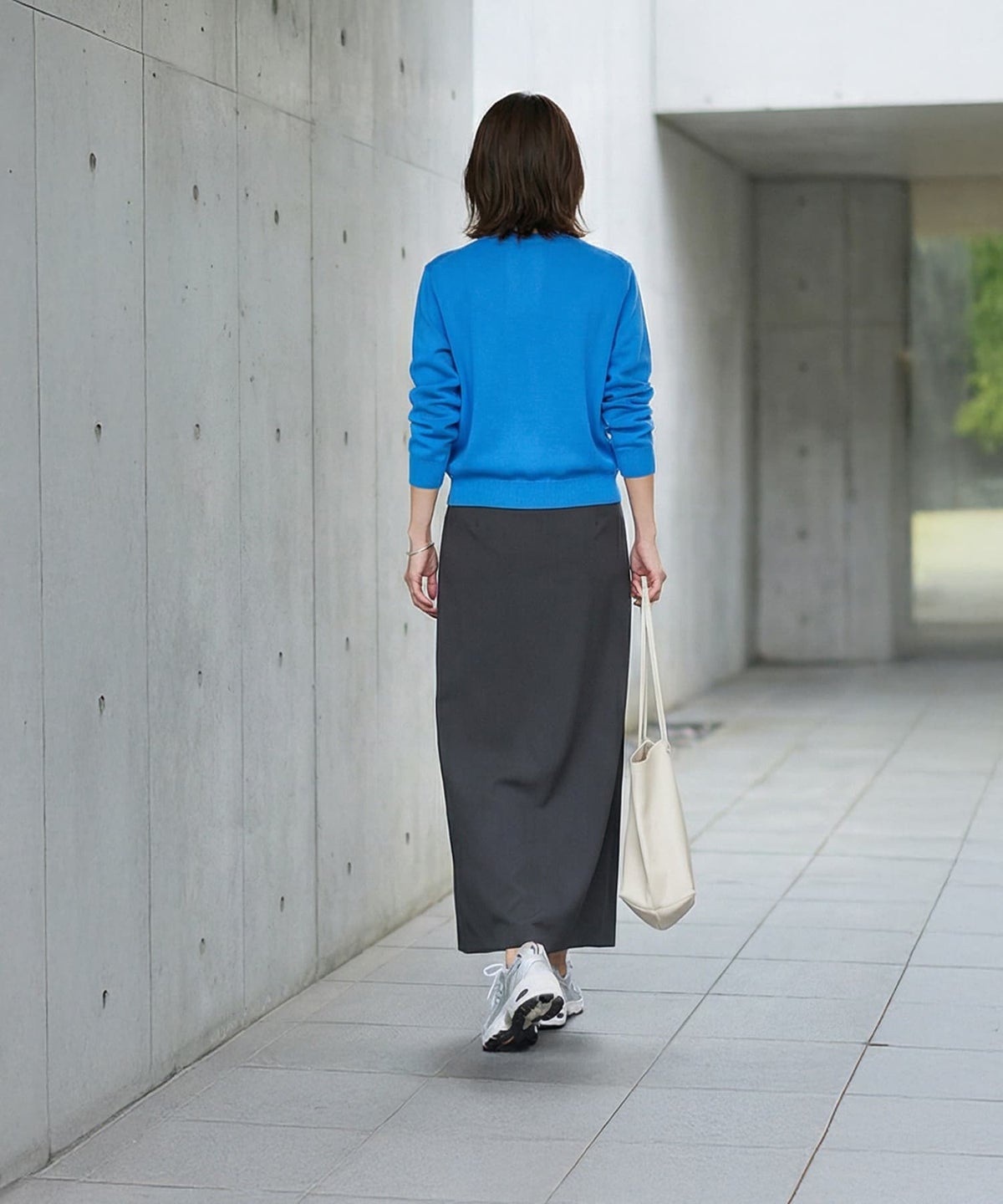 着用イメージ 163cm ブルー