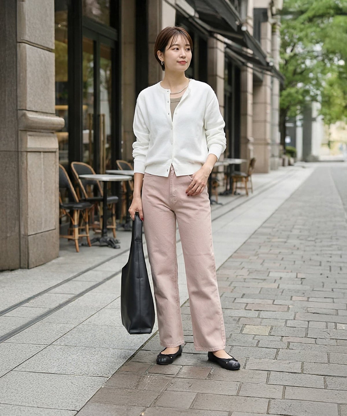 着用イメージ 163cm ホワイト