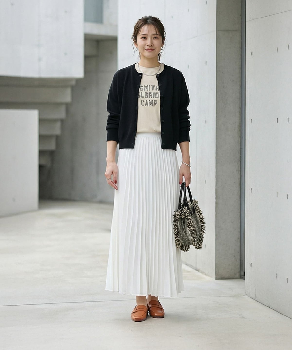 着用イメージ 163cm ブラック