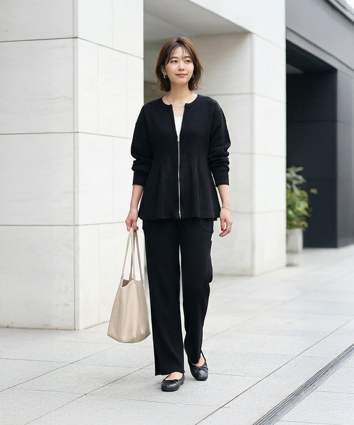 着用イメージ 163cm ブラック