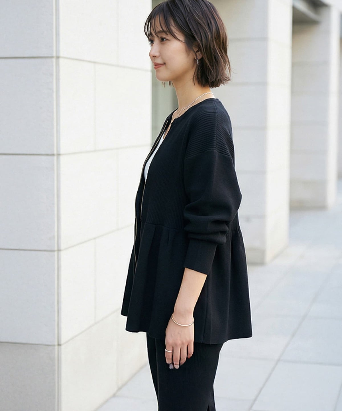 着用イメージ 163cm ブラック