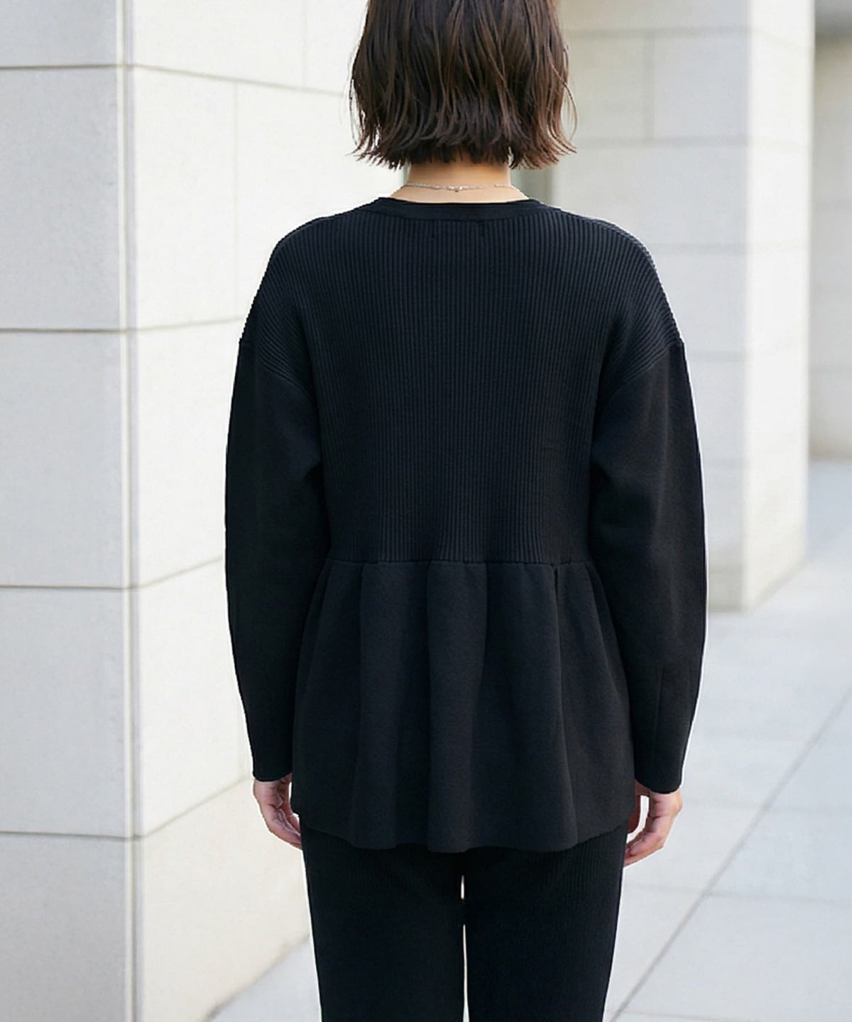 着用イメージ 163cm ブラック