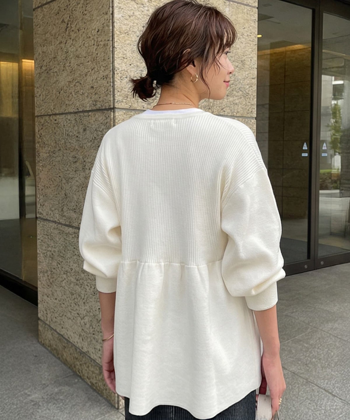 着用イメージ 163cm ホワイト