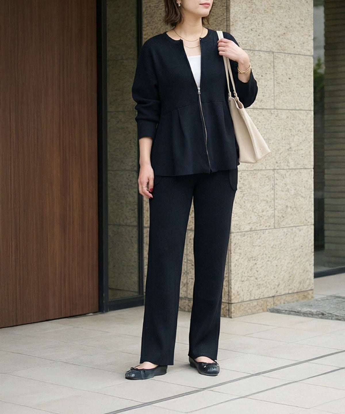 着用イメージ 163cm ブラック 02サイズ